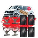 4 Zurrösen 4 Platten kompatibel mit VW Bulli Bus T5...