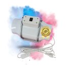 100mm Turboventilator Axial Rohrventilator regelbar mit...