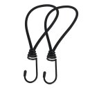 2 x Kurzes 20cm Gummi Spannband Abspanner Expander...