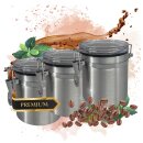 3x Kaffeedose 250ml luftdicht Aufbewahrungsdose I Alu...