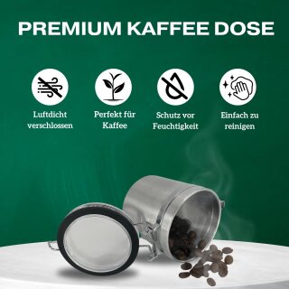 Kaffeedose 250ml luftdicht Aufbewahrungsdose I Alu Dose für Kaffee Bo, 11,90 €