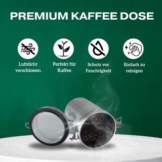 Kaffeedose 500ml luftdicht Aufbewahrungsdose I Alu Dose für Kaffee Bo, 14,90 €