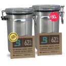 2x 500ml Kräuter Dose für Stash Box Container...