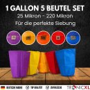 5er Bubble Bags 1 Gallone Grow Hash Kräuter Presssieb Extraktion