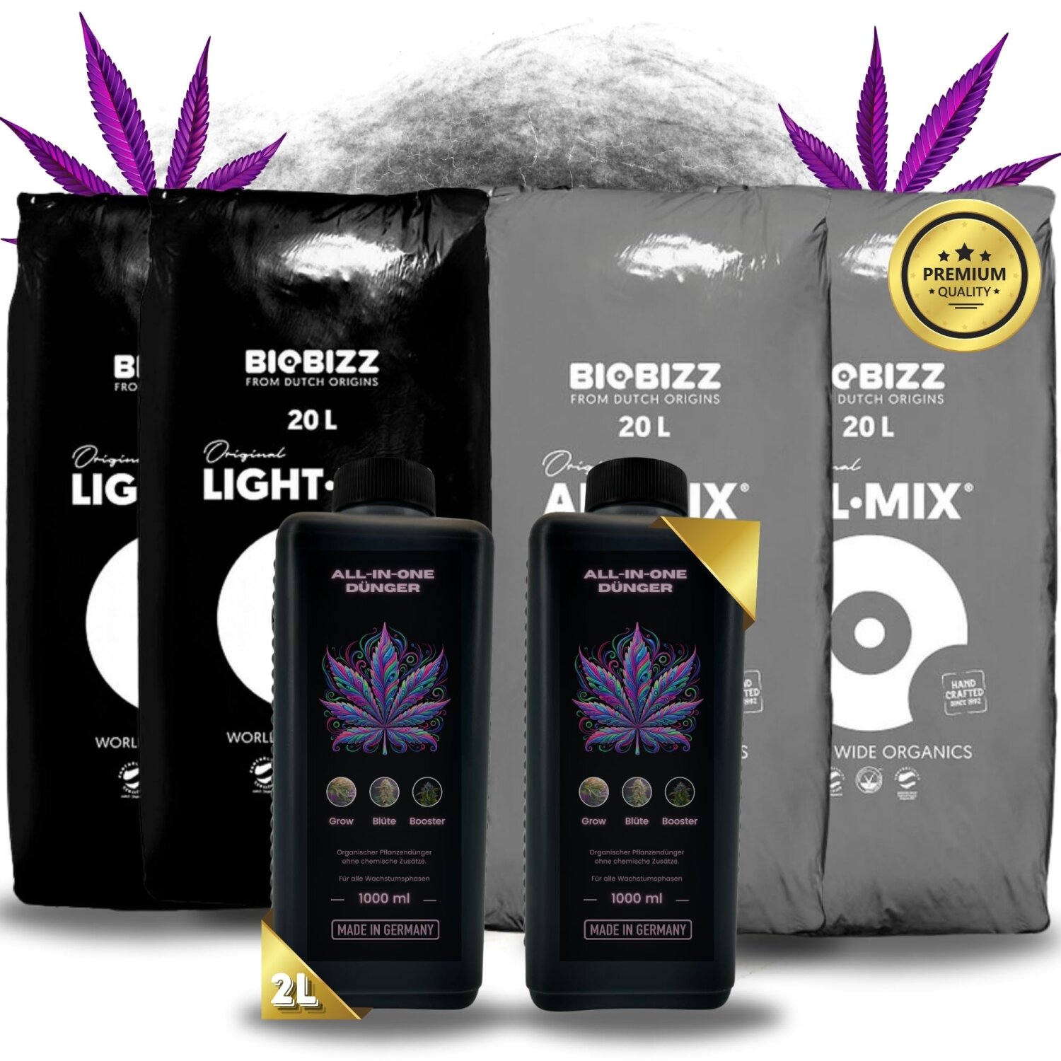 2 x Dnger All in One fr BioBizz + 2 Sack All Mix + 2 Sack Light Mix,  49,90