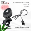 Ventilator Grow mit Clip Kabel 230V Netzkabel Steckdose für Growbox Zubehör