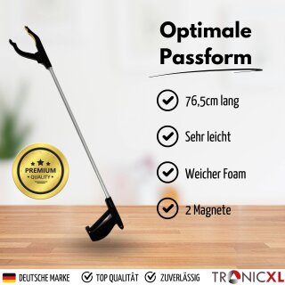 Aluminium Greifarm Gyios Greifzange Für Senioren - 83cm Alu-Greifer Mit Magnetspitze & Schuhanzieher Senioren Greifer