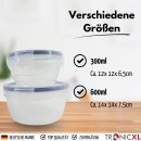 48 Teile Frischhaltedosen Set 24 Dosen mit 24 Deckel Frischhaltedose Klick System Kunststoff Vorratsdosen spülmaschinenfest