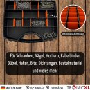 5x Sortimentsbox 25 Fächer Sortierbox für Kleinteile Sortimentskasten Kleinteilemagazin Aufbewahrungsbox