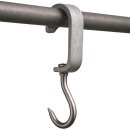 10 Stück Euro-Haken Din 5047 35x12 mm Rohrbahnhaken Rohrhaken Fleischerhaken