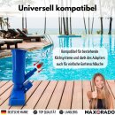 Pool Bodensauger mit Stange und Auffangsack Poolsauger Vakuum Pflege Reinigung