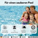 Pool Bodensauger mit Stange und Auffangsack Poolsauger Vakuum Pflege Reinigung