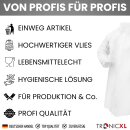 1000 Stück XL Einweg Vlies Mantel Vliesmantel Schutzanzug Besucherkittel für Besucher Produktion
