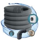 Ablaufschlauch Auslassschlauch zb für AEG Miele Siemens Bosch Neff 22mm gewinkelt – 19mm gerade 0,5 bar 60° C 1,5 m Spülmaschine Waschmaschine Geschirrspüler Schlauch Anschluss