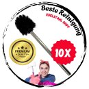 10 Stück Premium Toilettenbürste mit Edelstahl...