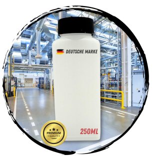 1 Stück 250ml Leerflasche Plastikflasche Flasche 0,25 Liter Kunststoff mit Deckel RD40 Gewinde Vierkantflasche HDPE zum befüllen leere Flasche