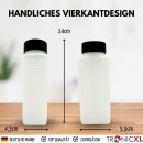 40 Stück 250ml Leerflasche Plastikflasche Flasche 0,25 Liter Kunststoff mit Deckel RD40 Gewinde Vierkantflasche