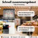 Einkaufstrolley mit Box Kiste faltbar Trolley mit Teleskopgriff klappbar Shopping Bag