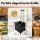 Einkaufstrolley mit Box Kiste faltbar Trolley mit Teleskopgriff klappbar Shopping Bag