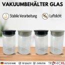 Vorratsgläser Set 4 Stück 1 Liter Vakuum...