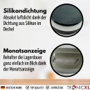 Vorratsgläser Set 4 Stück 1 Liter Vakuum Borosilikat Glas Aufbewahrung Vorratsglas 1000ml luftdicht Glasbehälter mit Deckel mit Vakuumverschluss Küche Haushalt Lebensmittel