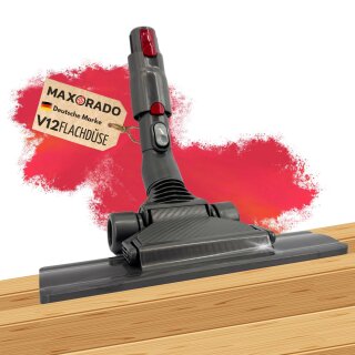 Flachdüse Flache Düse Bodendüse für Dyson V12 V10 Slim Staubsauger Düse I Staubsaugerdüse flach Parkett Hartboden Fuß Kopf Ersatzteil Aufsatz