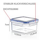 12 x 680ml Frischhaltedosen Set Aufbewahrungsdose mit Klickverschluss luftdicht I Aufbewahrung Dose Box