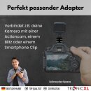 4 Stück 1/4" Adapter Double Layer für Blitzschuh Blitzschuhadapter 1/4 Zoll Kamera Cold Hot Shoe Blitzschuh 1/4" Adapter für Stativ gewinde Schraube