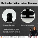 4 Stück 1/4" Adapter Double Layer für Blitzschuh Blitzschuhadapter 1/4 Zoll Kamera Cold Hot Shoe Blitzschuh 1/4" Adapter für Stativ gewinde Schraube