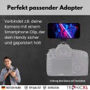 Smartphone Halterung für Blitzschuh für Kamera Befestigung Handy kompatibel mit iPhone Handyhalterung Stativ Adapter ColdShoe Kaltschuh