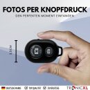 Handy Selbstauslöser Kameraselbstauslöser für iPhone und Android Smartphones Drahtlose Fernbedienung für Fotos und Videos Bluetooth Shutter
