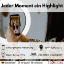 LED RGB Ringlicht 10 Zoll ohne Stativ USB Foto Lampe Smartphone Selfies Licht
