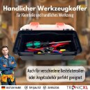 Sonderposten 12 x Werkzeugkoffer aus robustem Kunststoff mit Kleinteilemagazin Werkzeug Koffer Kiste leer klein Werkzeugkiste Angelbox Werkzeugkasten Restposten B2B