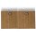 2x Premium Faltbox für Regal Vliess-Stoff + Bambus 31x31x31cm Aufbewahrungswürfel Aufbewahrungsbox Ordnungsboxen kompatibel mit IKEA Kallax