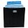 Premium Faltbox für Regal Vliess-Stoff + Bambus 31x31x31cm Aufbewahrungswürfel Aufbewahrungsbox Schwarz
