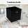 Premium Faltbox für Regal Vliess-Stoff + Bambus 31x31x31cm Aufbewahrungswürfel Aufbewahrungsbox Schwarz