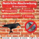 Taubenabwehr und Taubenschreck aus Kunststoff Vogelabwehr natürliche Schädlingsbekämpfung Schutz vor lästigen Vögeln Raabe Schwarz (Rabe schwarz, 1, Stück)