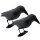 2x Rabe künstlich Taubenabwehr Taubenschreck Vogelabwehr Vogelscheuche Schutz vor Vögeln Raabe Schwarz