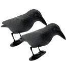 4x Rabe Attrappe Taubenabwehr Taubenschreck Vogelabwehr Schädlingsbekämpfung Kunststoff Schutz vor lästigen Vögeln Raabe Schwarz