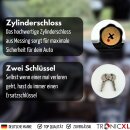 Wegfahrsperre Lenkradkralle Lenkradschloss PKW Diebstahlschutz Diebstahlsicherung Auto Kralle mit Messing Schloss + 2 Schlüssel