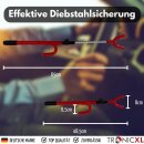 Wegfahrsperre Lenkradkralle Lenkradschloss PKW Diebstahlschutz Diebstahlsicherung Auto Kralle mit Messing Schloss + 2 Schlüssel