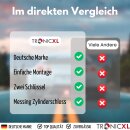 Wegfahrsperre Lenkradkralle Lenkradschloss PKW Diebstahlschutz Diebstahlsicherung Auto Kralle mit Messing Schloss + 2 Schlüssel