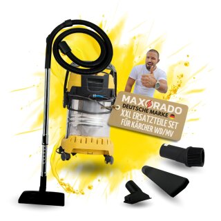 XXL Ersatzteile Set für Kärcher MV WD2 WD3 WD4 WD5 WD6 WD7 Nass- und Trockensauger Ersatzteil Staubsauger Schlauch Düse Rohr Zubehör WD 2 3 4 5 6 7 K A Serie