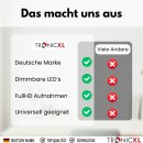Webcam mit Ringlicht Full HD Lampe USB PC Kamera Konferenz Streaming