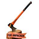 Große Axt Spaltaxt groß Beil Karbon Stahl...