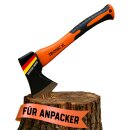 Kleine Axt Spaltaxt klein Beil Karbon Stahl 600g...