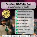 70 Teile Anzucht Set für Growbox Grow Starter Set Pflanztöpfe für Samen I Zimmergewächshaus + Anzuchttöpfe + Werkzeuge + Dünger + Light Mix für Zelt Sämling Keimling