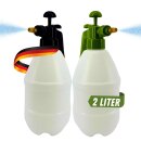 2 Stück Drucksprüher Drucksprühgerät 2L Pflanzenschutz Reinigung Handpumpe mit Messingdüse Handsprüher Gartenspritze Sprühflasche Wasser Dünger