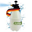 2 Stück Drucksprüher Drucksprühgerät 2L Pflanzenschutz Reinigung Handpumpe mit Messingdüse Handsprüher Gartenspritze Sprühflasche Wasser Dünger
