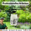 Drucksprüher Drucksprühgerät 5L mit langer Lanze Pflanzenschutz Reinigung Schultergurt Handsprüher Gartenspritze Sprühflasche Essigsäure Wasser Dünger